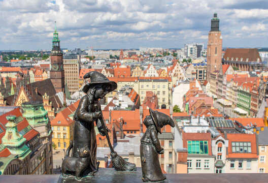 Wroclaw, Poland -  largest city of Silesia, Wroclaw displays a colorful Old Town that becomes even more amazing if seen from the top of St Mary Magdalene Church