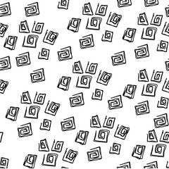 Shapes Spiral black and white modern vector clean simple editable pattern