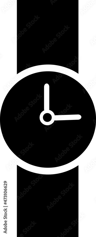 Aufkleber a watch and a clock vector icon. the sign of time and the watch..eps