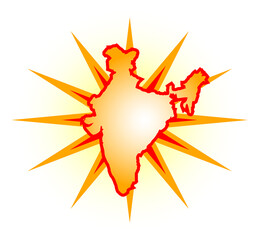 India Map Splash