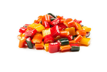 Citrus colorful candies. Jelly sweets,