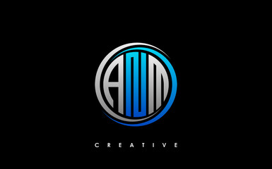 ANM Letter Initial Logo Design Template Vector Illustration