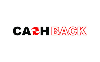 cash back sign on white backgroud