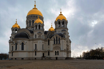 View of the Ascension Cathedral in Novocherkassk, Russia