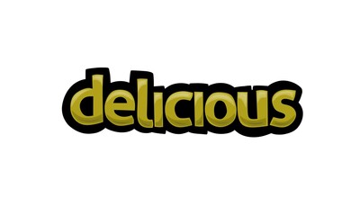 DELICIOUS lettering vector design