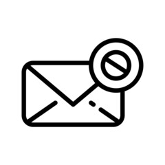 Mail icon. Send message pictogram for web. Line stroke vector eps10. Simple logo symbol isolated on white background. Outline icon .