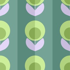 Geometric floral seamless pattern with flower for wallpaper and fabrics and textiles