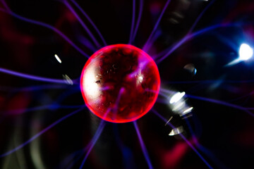 closeup of plasma lamp