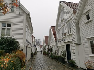 Stavanger Old City Streets and Details Norway