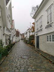 Fototapeta na wymiar Stavanger Old City Streets and Details Norway