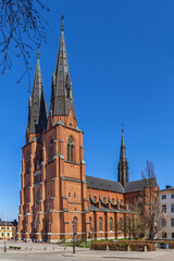 Fototapeta premium Uppsala Cathedral, Sweden
