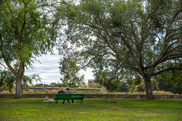 Naklejka premium Rest in the park