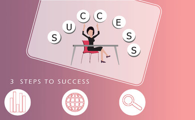 2d illustration business leadership concept
