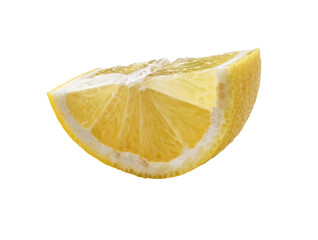  Slice of lemon isolated on a white background