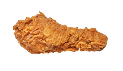  Crispy fried chicken on a isolated white background