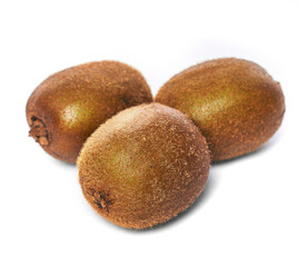  Bunch of kiwis isolated on a white background