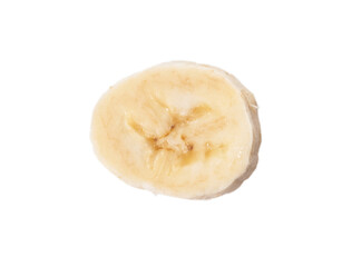  Slice of banana isolated on a white background