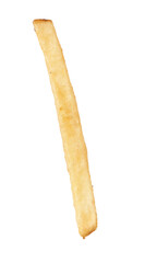  Single french fried potatoes isolated on a white background
