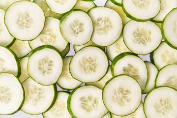  Slices of cucumber texture