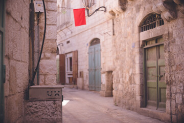 Fototapeta na wymiar パレスチナ イスラエル中東ベツレヘム旧市街の風景