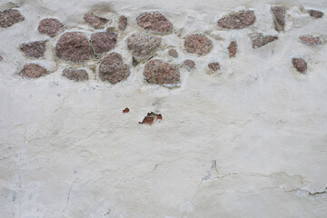 Wall of a stone house.