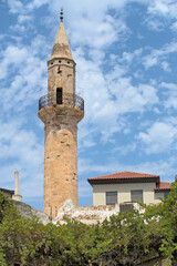 Fototapeta na wymiar The minaret of Achmet Aga, Chania, Crete, Greece