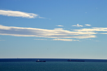 Barcos en costa de Tarragona