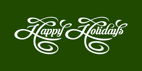 Happy Holidays text