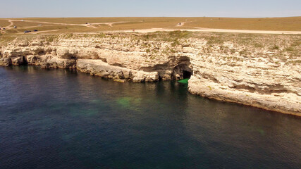 Obraz premium Cape Tarkhankut is one of the most beautiful places on the Crimea.