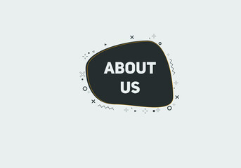 About us text web button| web template sign icon label | colorful web template 