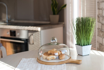 Tasty сroissants on the table