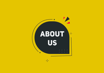 About us text web button| web template sign icon label | colorful web template 