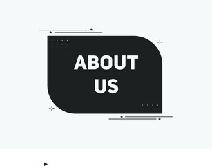 About us text web button| web template sign icon label | colorful web template 