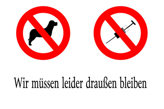 Wir m&uuml;ssen leider drau&szlig;en bleiben