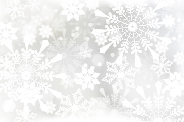 Elegant white snowflake background. Snowflake wallpaper. Winter wonderland. Blizzard background