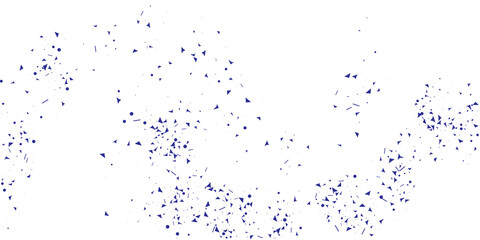 Blue Confetti Graphic. Indigo Celebrate Event. Azure Birthday Card. Navy Falling Paper. Christmas Background. Carnival Event. Anniversary Texture. Design Texture.