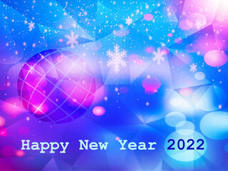 Sun rises and snow falls on Earth when New Year 2022 begins