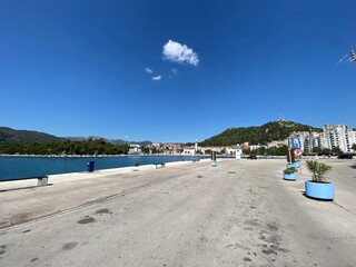 Dalmatien Kroatien Küstenstrasse Jadranska Magistrale zwischen Split und der Exklave Dubrovnik -...