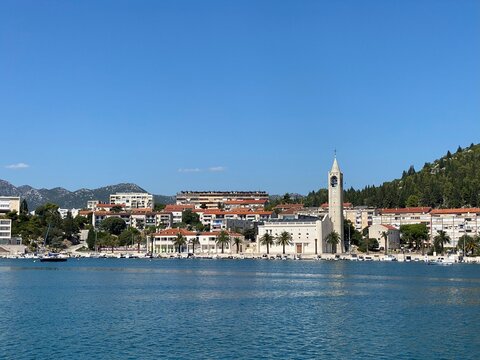 Dalmatien Kroatien K&uuml;stenstrasse Jadranska Magistrale zwischen Split und der Exklave Dubrovnik - Ploce