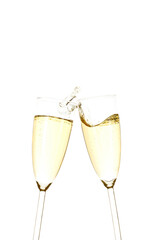 two glasses of champagne