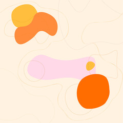 Abstract wallpaper art with line elements