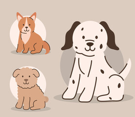 cute pets cartoon