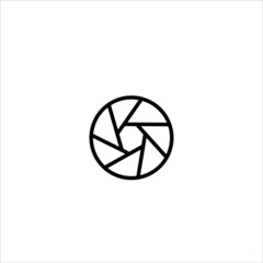 Obraz premium camera lens icon vector illustration symbol