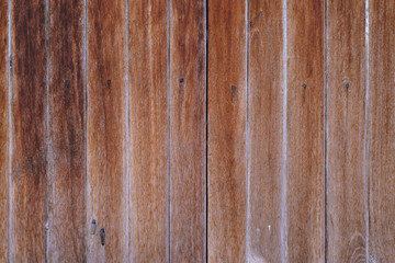 Obraz premium Wooden walls made of sawn timber come as walls and nails to hold. Popular home decoration vintage Thai original. copy space.