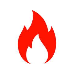 illustration of a red fire