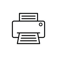 printer icon isolated