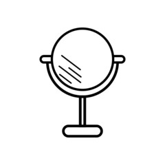 mirror icon, fashion vector, reflection illustration