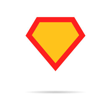 Superhero logo vector icon. Super hero sign, great design for any purposes. Logo, label.