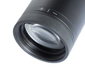 Back lens and diopter adjustment on a scope