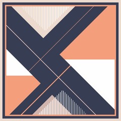 Design of hijab or scarf motifs with abstract patterns. can be used also for other fabric patterns or wallpaper.vector design inspiration